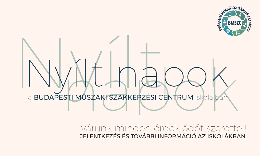 Nyílt napok a BMSZC iskoláiban