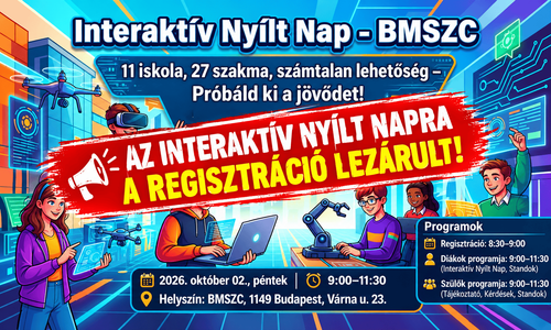 Interaktív Nyílt Nap a Budapesti Műszaki Szakképzési Centrumban
